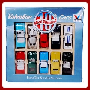 Valvoline 10 Most Wanted Cars Diecast‎ Set 1:64 Scale NIB
